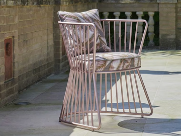 YUCCA CHAIR - Upholstered garden chair by Samuele Mazza Outdoor - view 2